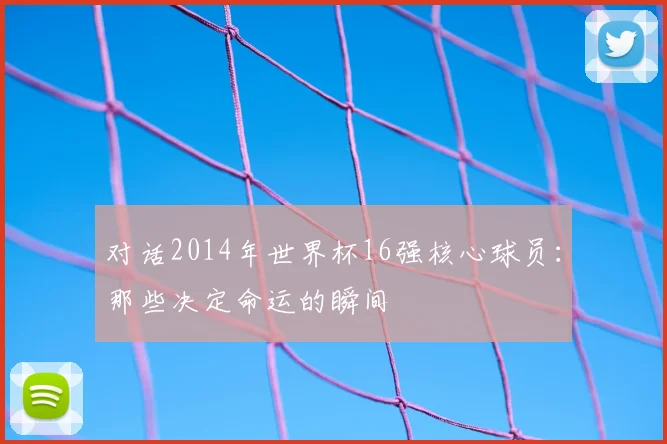 对话2014年世界杯16强核心球员：那些决定命运的瞬间