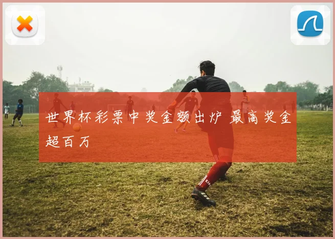 世界杯彩票中奖金额出炉 最高奖金超百万